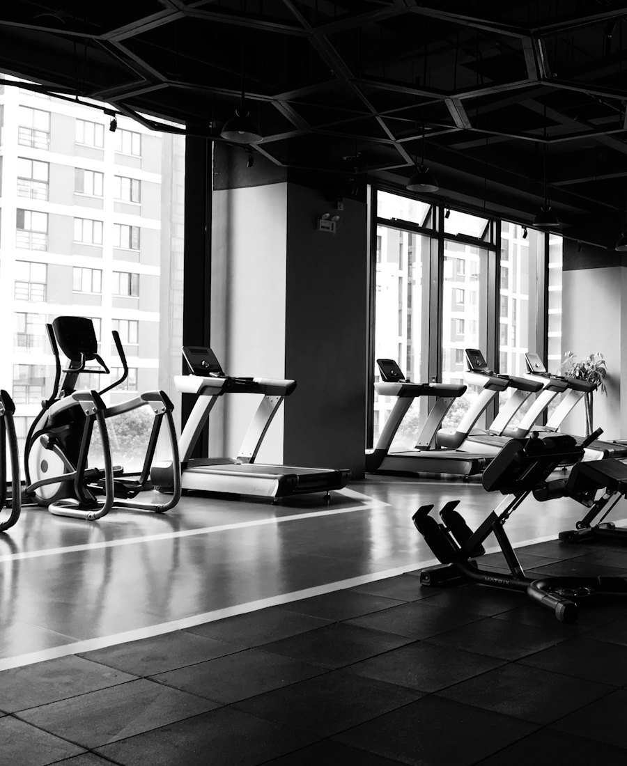 Gym floor and equipment at Bright Fitness Studio, Tirunelveli